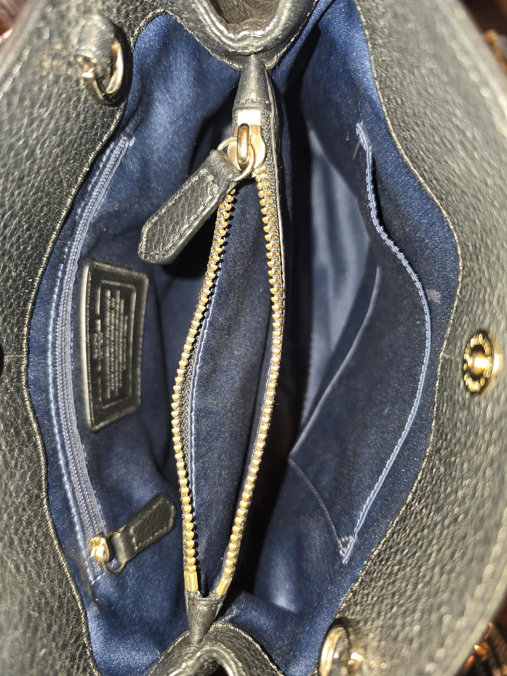 Coach Minetta Black Satchel